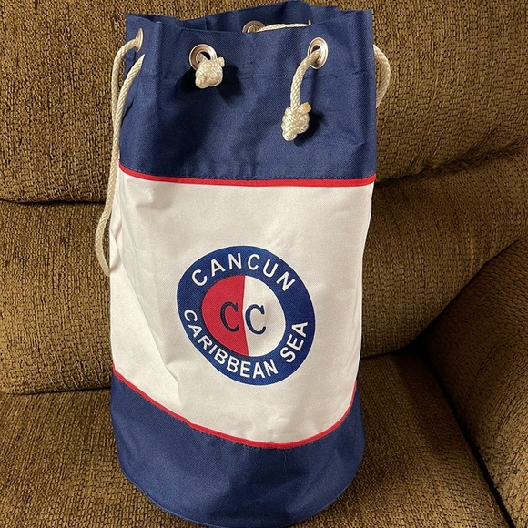 Artex Cancun Caribbean Sea Bucket Bag Shoulder Backpack Drawstring Bag - Picture 7 of 12